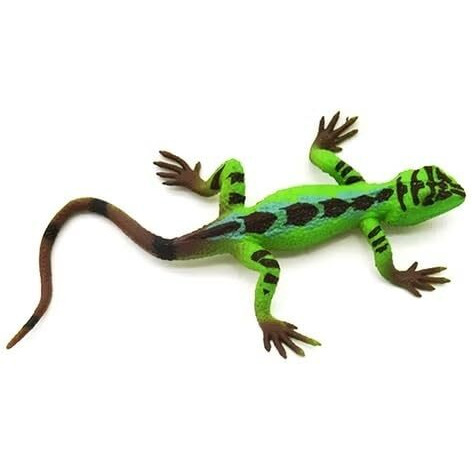 Super Toy Reptile Toy For Kids Realistic Gecko Lizard Iguanas Figurine Rubber Animal Cold Blooded Lifelike Soft Prank Toys Educational Gift Boys Girls