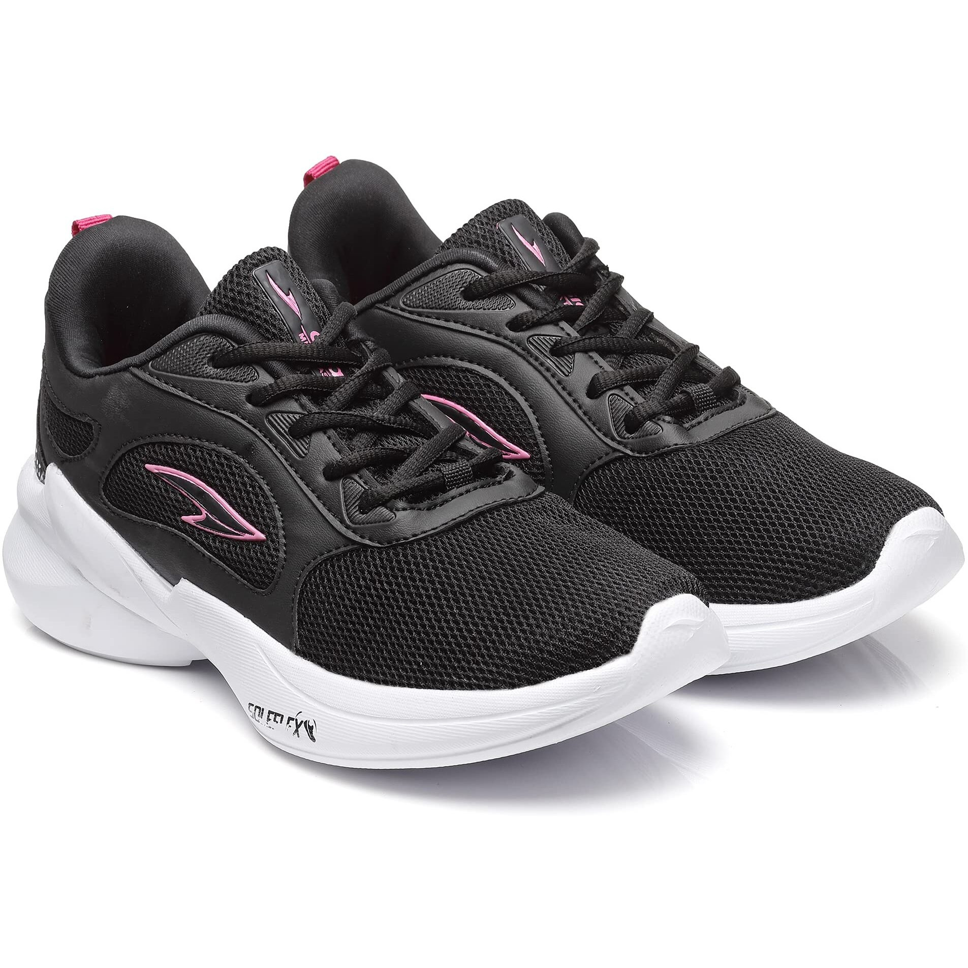 Asian Firefly-04 Sports & Casual Shoes Max Cushion With Memory Form Lightweight Eva Sole Extra Jump Sneaker Shoes For Women & Girls Black