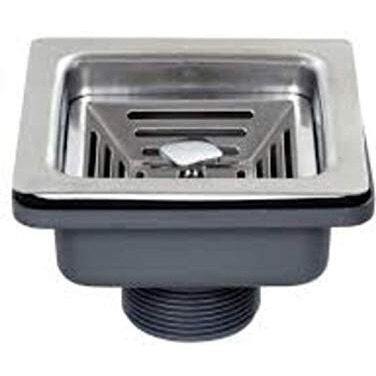 Crocodile 304 Grade Single Bowl Stainless Steel Finish Handmade Kitchen Sink (18" X 16" X 10" Black)