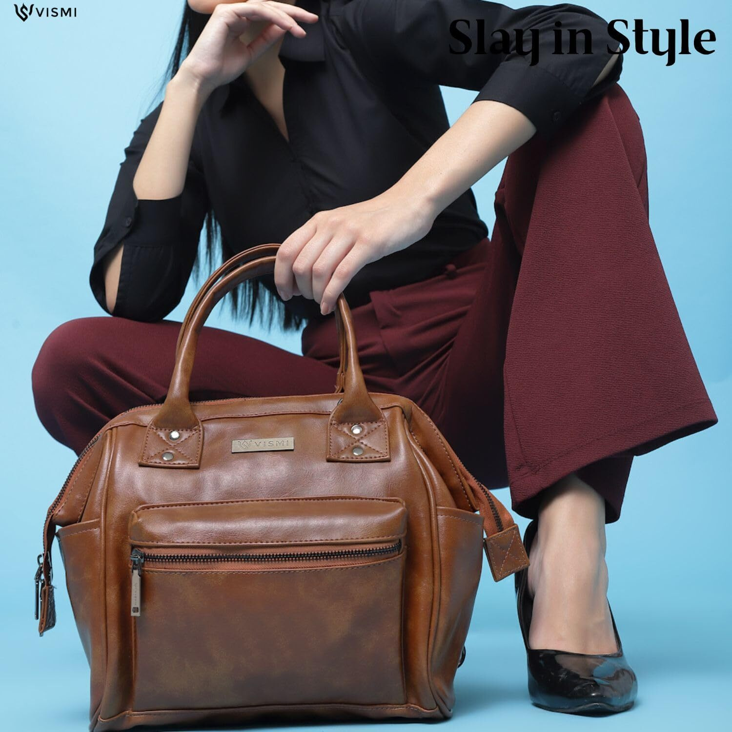 Vismiintrend Stylish Vegan Leather Handbag Shoulder Sling Bags For Women And Girls, Ladies Purse Handbag For Travel/Work/Office, Birthday Gifts For Wife/Sisters/Mothers, Branded
