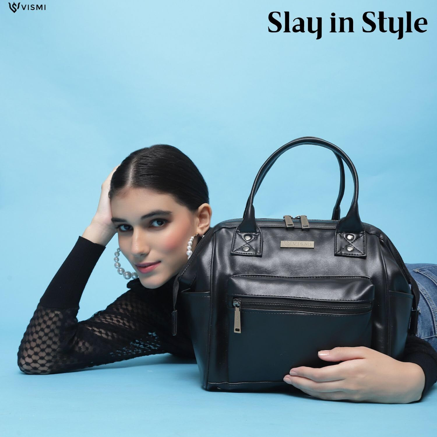 Vismiintrend Stylish Vegan Leather Handbag Shoulder Top Handle Sling Bags For Women |Ladies Purse Bag For Travel,Work,Office |Birthday/Anniversary Gift For Wife/Mother | Rakhi Gifts For Sisters