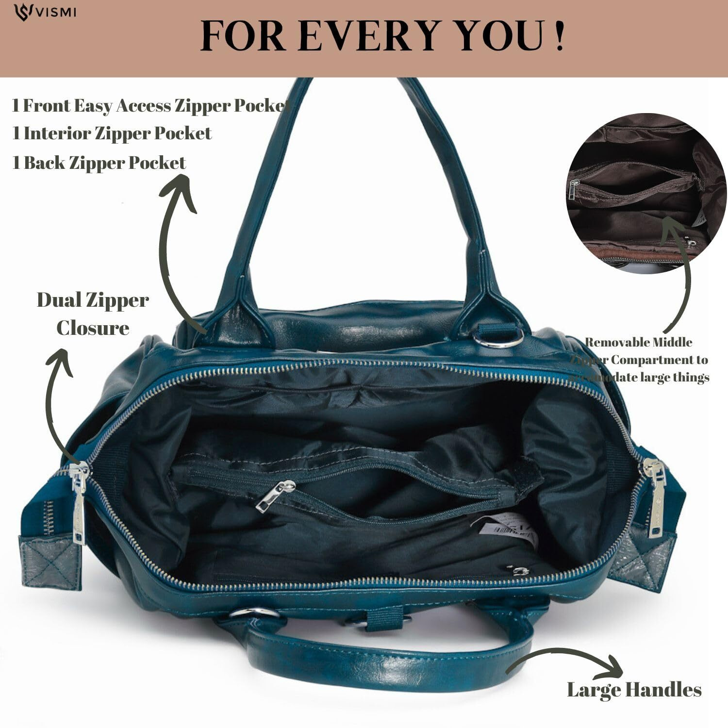 Vismiintrend Stylish Vegan Leather Handbags Shoulder Purse Sling Bags For Women | Ladies Purse Handbag For Travel,Work,Office | Birthday/Anniversary Gift For Wife/Sister, Diaper Bags For Mothers