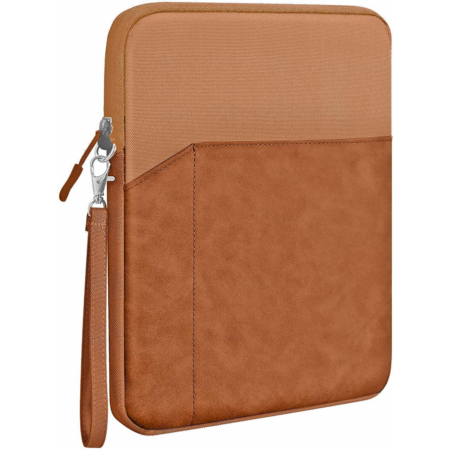 Proelite Polyester Tablet Sleeve Case Cover 12" To 13" For Apple Ipad Air 13/Pro 13/Pro 12.9 Samsung Galaxy Tab S7/S8/S9 Plus/S7/S9 Fe Plus 12.4", Lenovo Tab P12, Microsoft Surface Pro,Coffee