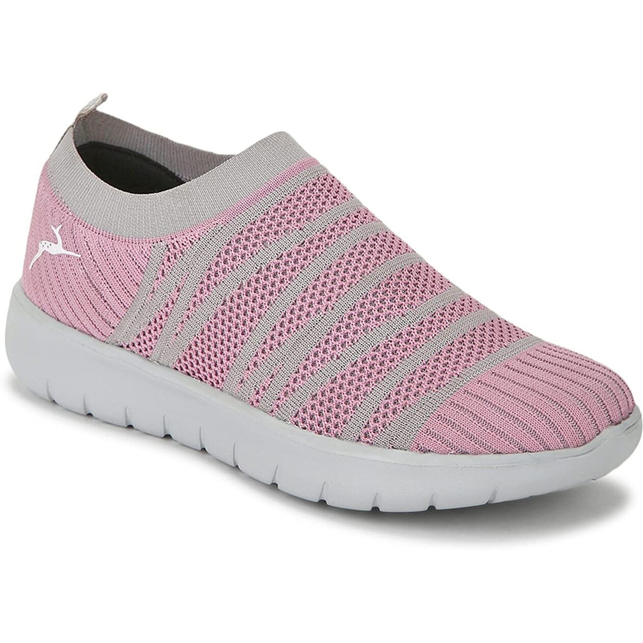 Marc Loire Slip-On Sneakers For Women, Lightweight & Comfortable Walking Sports Shoes Without Laces Pink - 7 Uk
