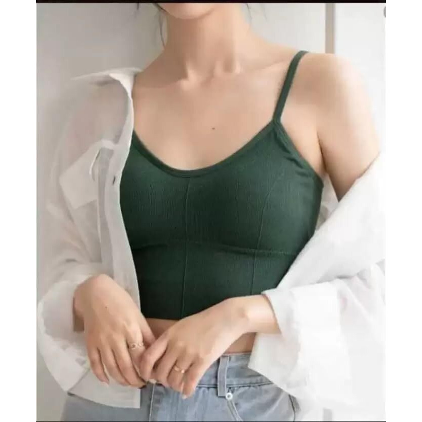 Acnos Pink Green Orange Women Cotton Padded Wire Free Sports Bra Fitness Yoga Gymwear Fashionable Lifestyle Outdoor Life Free Size Pack Of 3