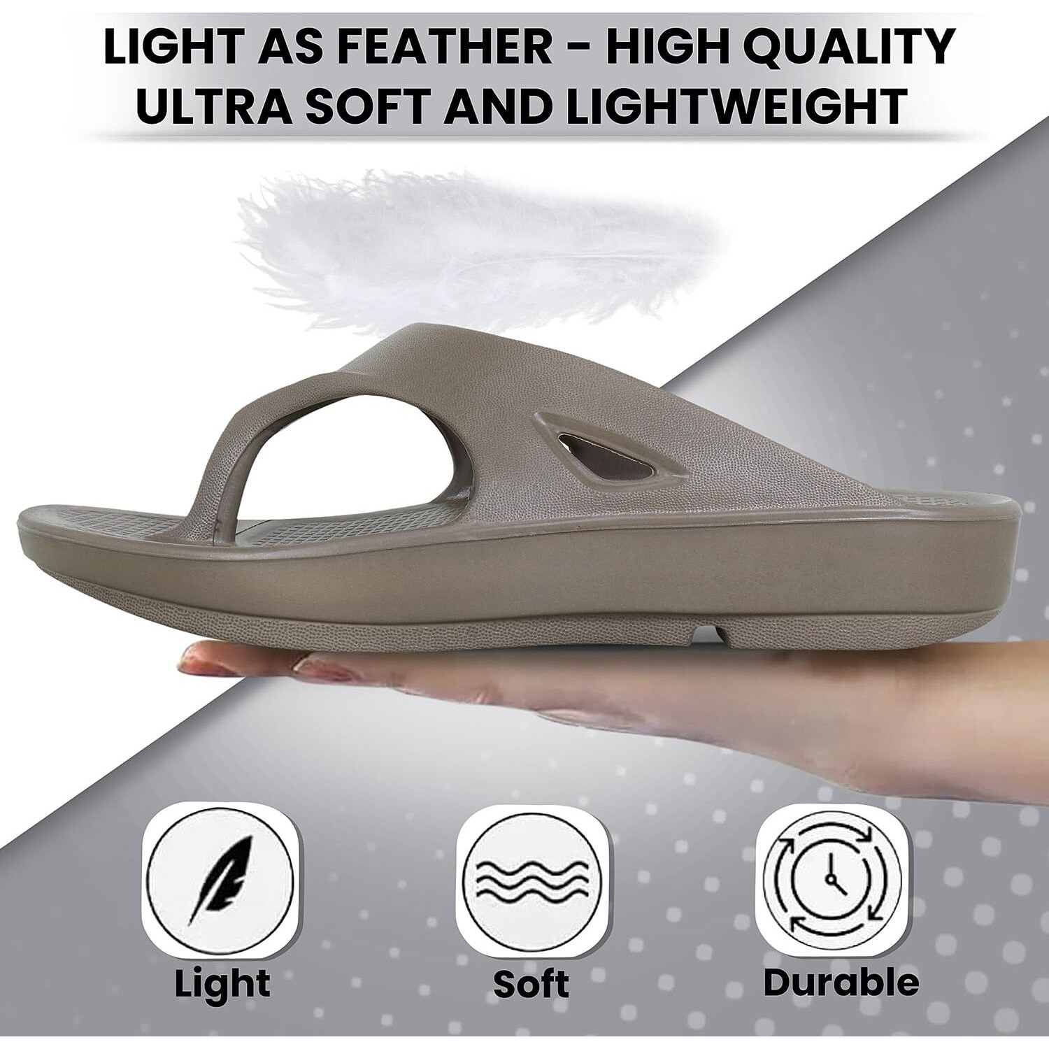 Doctor Extra Soft Women's Classic Ultra Flip Flops/Slippers With Cushion Footbed For Adult | Comfortable & Light Weight| Stylish Anti-Skid| Waterproof Everyday Slip-On Ladies/Girls D-510 - Coffee