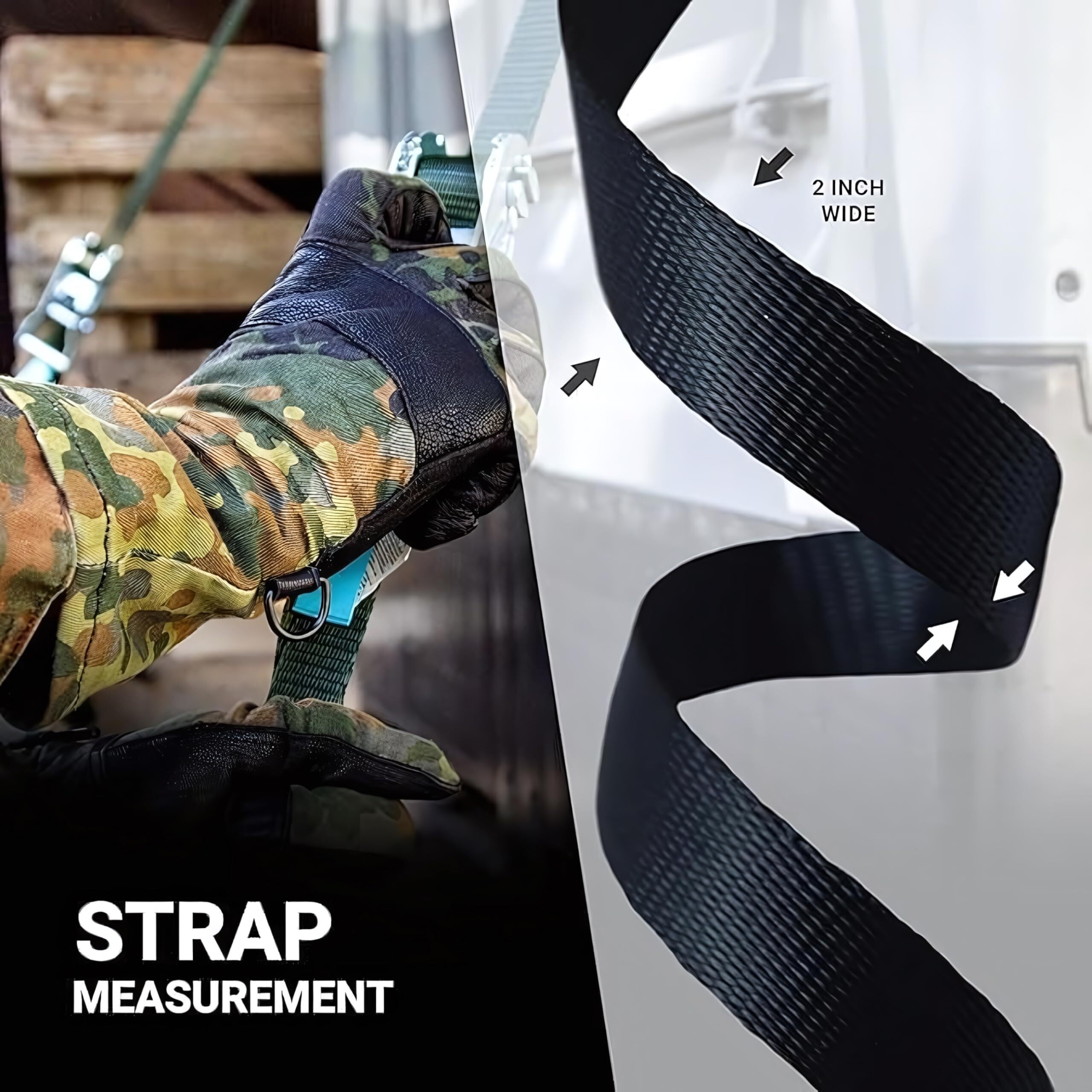 Apav Heavy-Duty 2-Inch Wide Nylon Webbing Strap - Versatile & Durable For Outdoor Gear, Sports Equipment, Pet Collars, Leashes, Bag Belts & Diy Projects (50 Meter (Black))