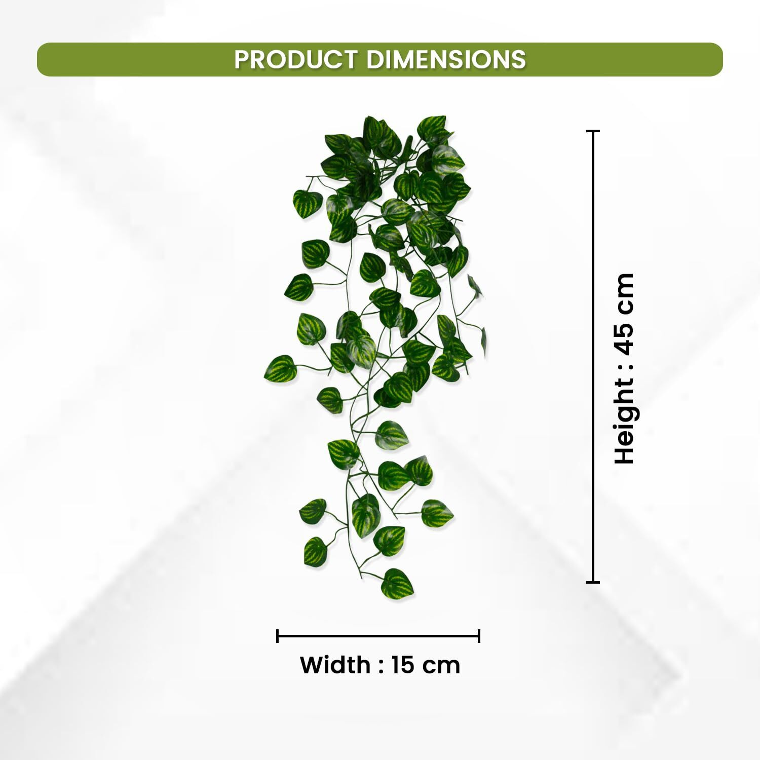 Decorebugs Artificial Plants Leaves Hanging Ivy Garlands Plant Greenery Vine Creeper Home Decor Door Wall Balcony Decoration Party Festival Craft (Pack Of 2)