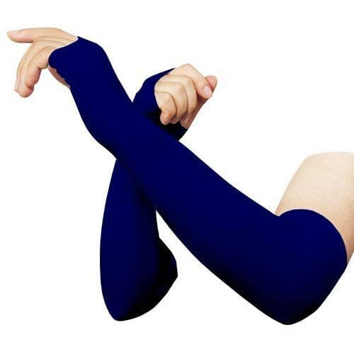 Yogjat Arm Sleeves Men & Women Sunlight Protection Protection From Dust, Pollution, Sunburn, Uv Protection - Suitable For, Sports - Hand Summer Gloves (Blue)