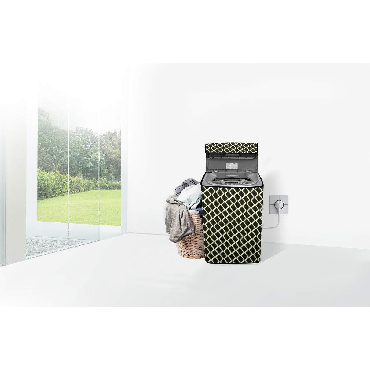 Stylista Top Load Fully Automatic Washing Machine Cover Compatible For Samsung 6 Kg, 6.2 Kg, 6.5 Kg, 7 Kg & 7.5 Kg Coffee Check