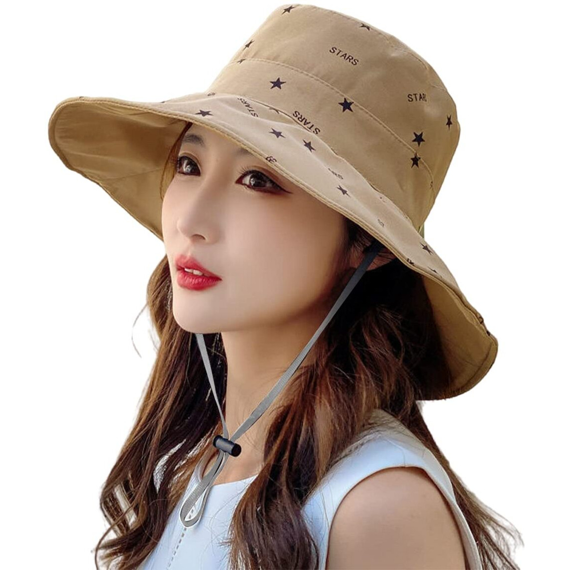 Palay Bucket Hat For Women, Breathable Wide Brim Sun Hats For Womens, Reversible Cotton Prints Hat For Daily Activities, Travel, Camping, Hiking (Khaki), Free Size, Multi-Colour