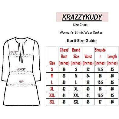 Krazzykudy Women's Rayon Cotton Embroidered Flared Regular Fit Kurtis (Light Blue,Small)
