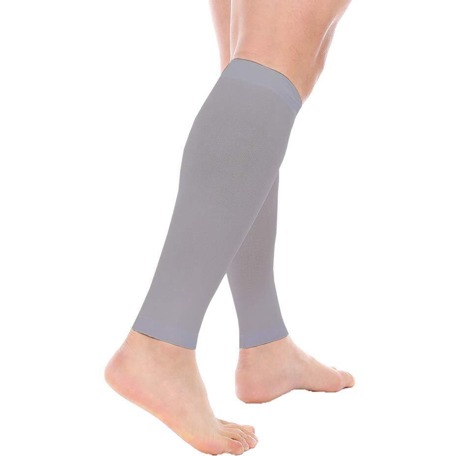Mizuna Leg Sleeves Unisex Sports Compression Sun Protection Thigh Non-Slip Upf Cooling Full Length Cycling Riding Golf Football Running Wintercalfbeigegrey