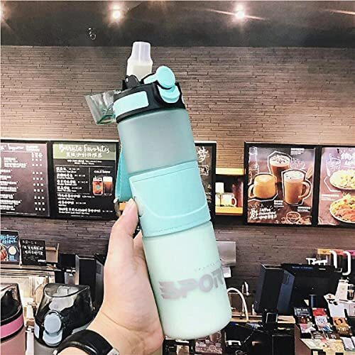 Funblast Unbreakable Water Bottle With Sipper & Straw - Bpa Free, Leak-Proof Water Bottle Ideal For Office, Sports, School, Gym - (700 Ml) (Light Green) - Polycarbonate & Polypropylene, Pack Of 1