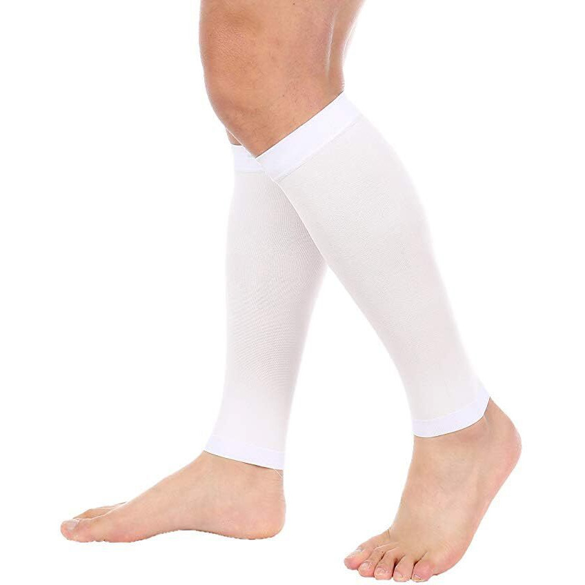 Mizuna Leg Sleeves Unisex Sports Compression Sun Protection Thigh Non-Slip Upf Cooling Full Length Cycling Riding Golf Football Running Wintercalfblackwhite