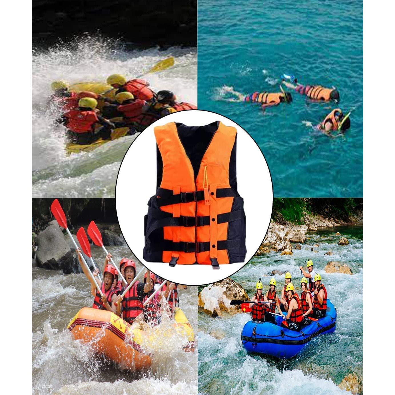 Delavala Professional Life Jacket Adult Upto 120 Kg Swim Boating Vest Life Jacket Snorkeling Floating Swimming Surfing Water Sports Life Saving Jacket Water Sport (Orange-1Pcs)