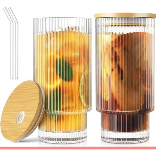 Kikiluxxa Stuk Glass Tumbler With Wooden Lid And Straw - Pack Of 1-300Ml - Coffee Sipper Can Mug With Straw For Kids Fruit Juice Milk Cup With Lid (Love India Sipper 1)