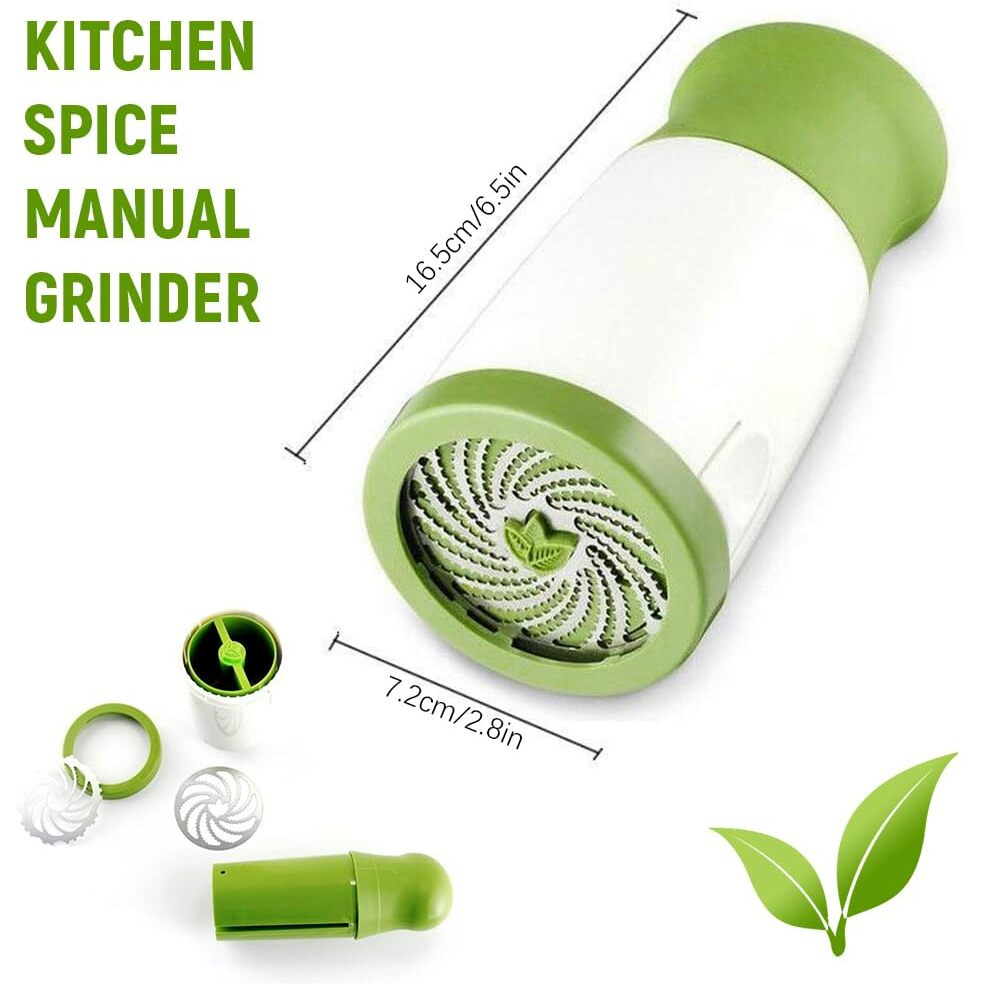 Supvox Spice Herb Grinder, Salt And Pepper Mill With Precision Teeth, Kitchen Machine For Grinding, Grinder Machine For Herbs & Spices Crusher