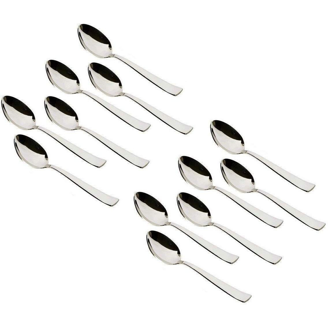 Kanshita's Rasoiware Stainless Steel Tea Spoon, Food Grade Steel For Home & Kitchen Set Of 12 Pcs