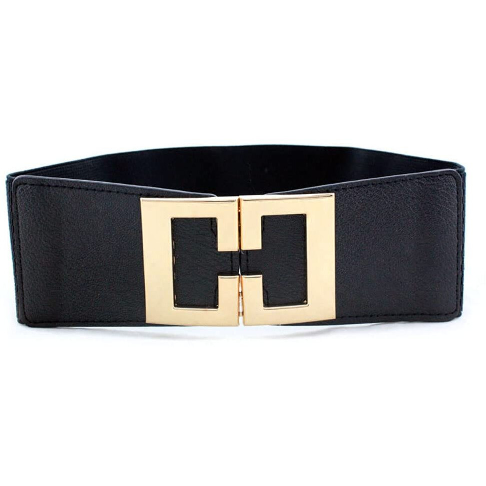 Shining Diva Fashion Latest Stylish Waist Belt For Women Dresses Jeans Skirts Hip Saree Western Traditional (Black 03)