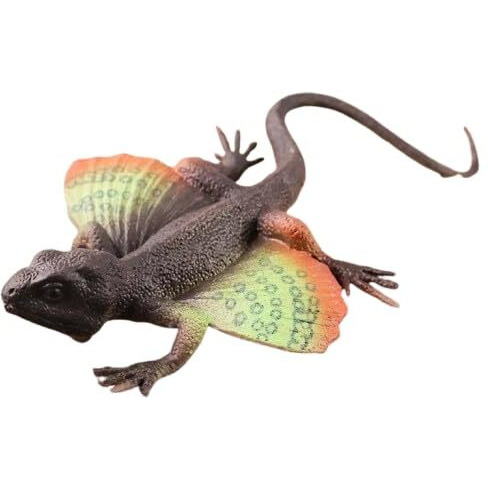Super Toy Maculatus Reptile Toy For Kids Realistic Gecko Lizard Figurine Rubber Animal Cold Blooded Lifelike Soft Prank Toys Educational Gift Boys Girls