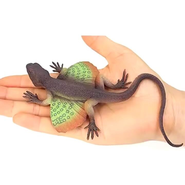 Super Toy Maculatus Reptile Toy For Kids Realistic Gecko Lizard Figurine Rubber Animal Cold Blooded Lifelike Soft Prank Toys Educational Gift Boys Girls