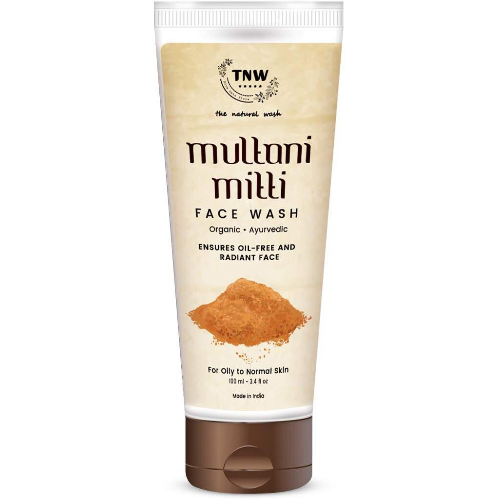 Tnw-The Natural Wash Multani Mitti Ayurvedic Face Wash (Pack Of 3 * 100Ml) | With FullerS Earth, Sandal Wood & Saffron | For Glowing, Radiant & Tan-Free Skin | Normal To Oily Skin | For Men & Women