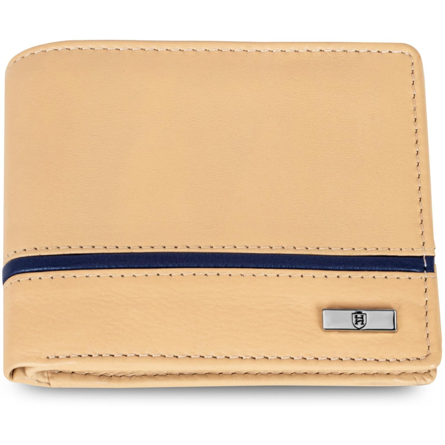 Hornbull Denial Leather Wallet For Men | Wallets Men With Rfid Blocking | Mens Wallet Dune,Beige