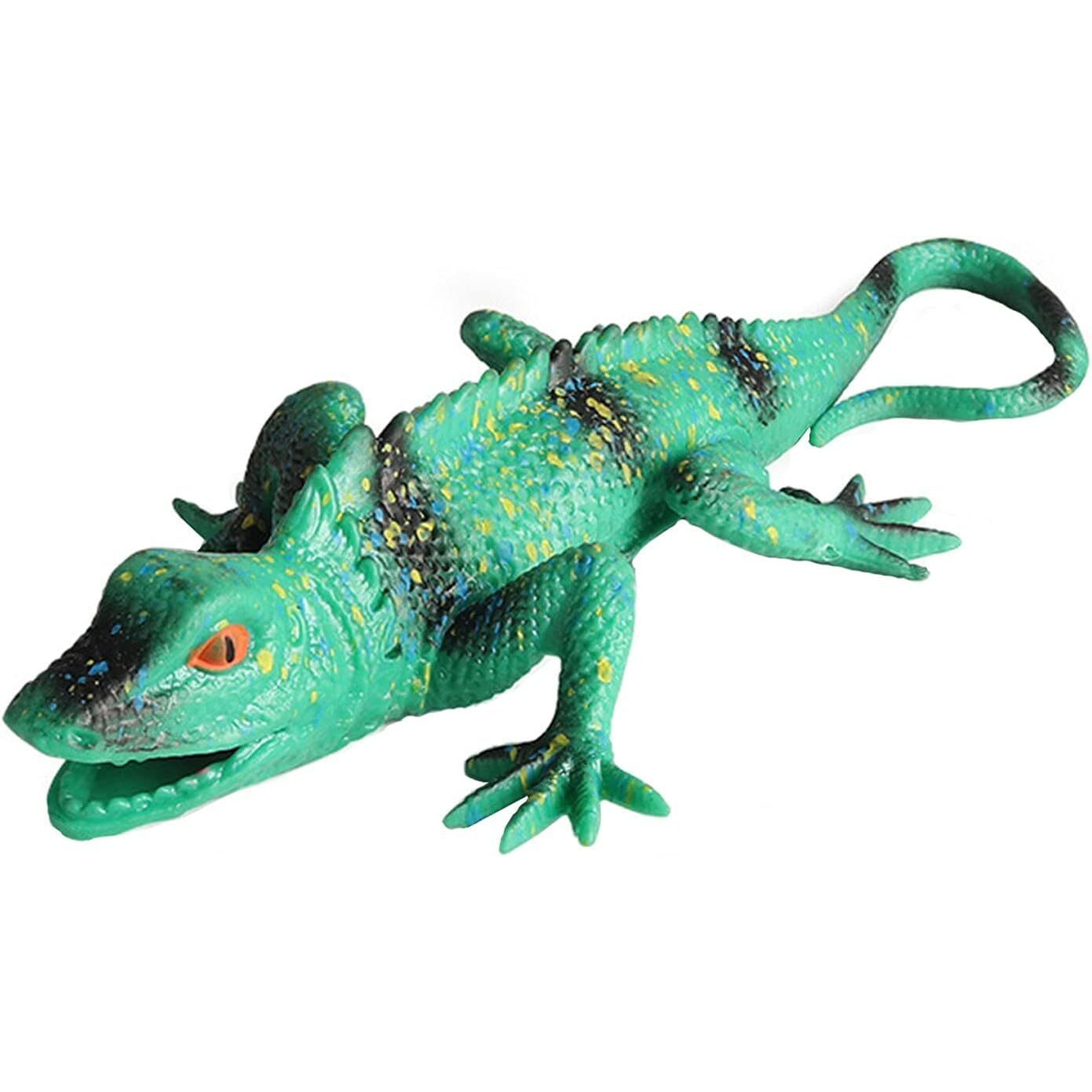 Super Toy Reptile Toy For Kids Realistic Gecko Lizard Figurine Rubber Animal Cold Blooded Lifelike Soft Prank Toys Educational Gift Boys Girls Props Toys