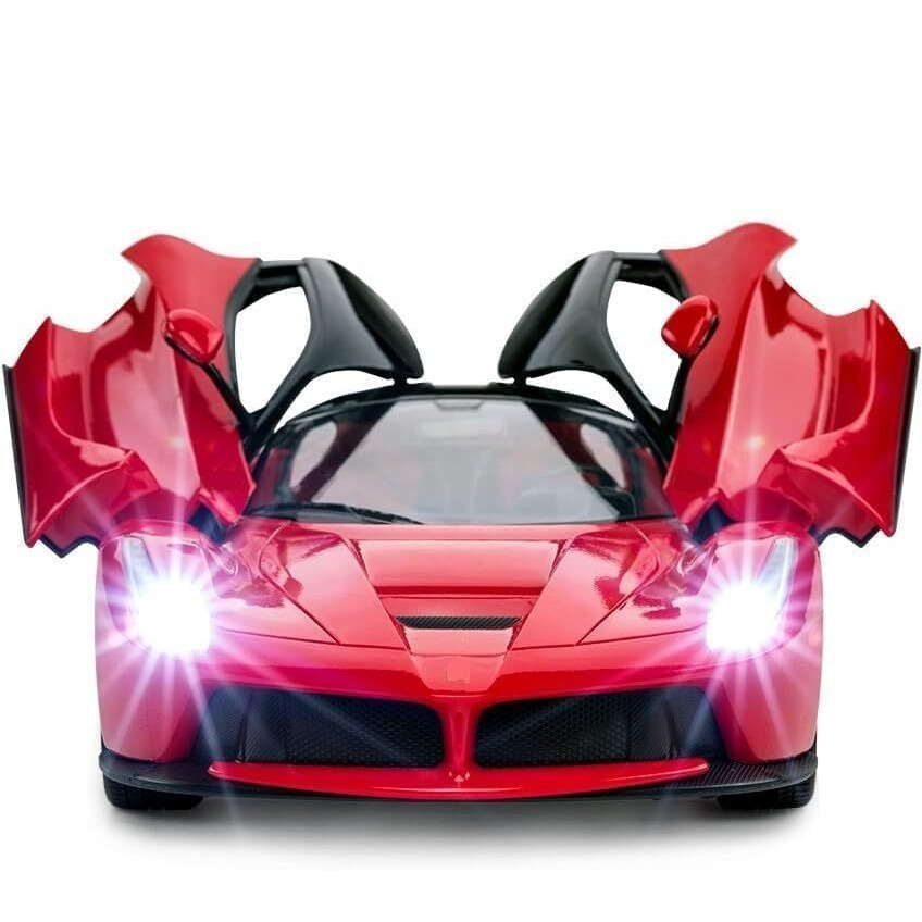 Galaxy Hi-Tech Rechargeable Remote Control Sports Car With Openable Doors Rc Car With Led Lights For Kids Super Sports Car For Kids High Speed Rc Car Toy Big Size 3-10 Years Old Kids, Multicolor