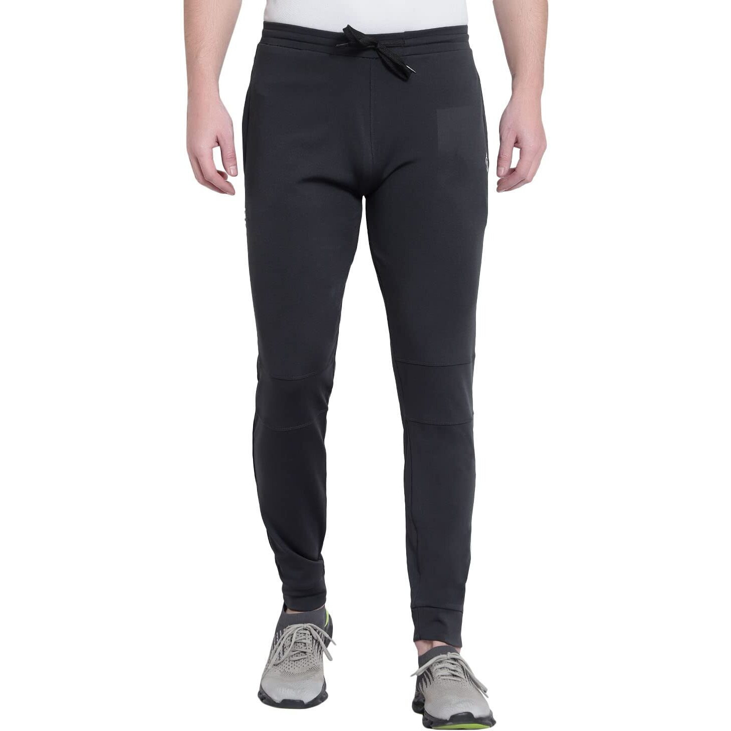 Blue Star Shark Men's Slim Fit Track Pants  Joggers For Running, Gym, Sports, And Casual Wear | Multipurpose Activewear Lower For Men & Boys | Stylish Summer Trousers & Night Pants, Black, 2Xl