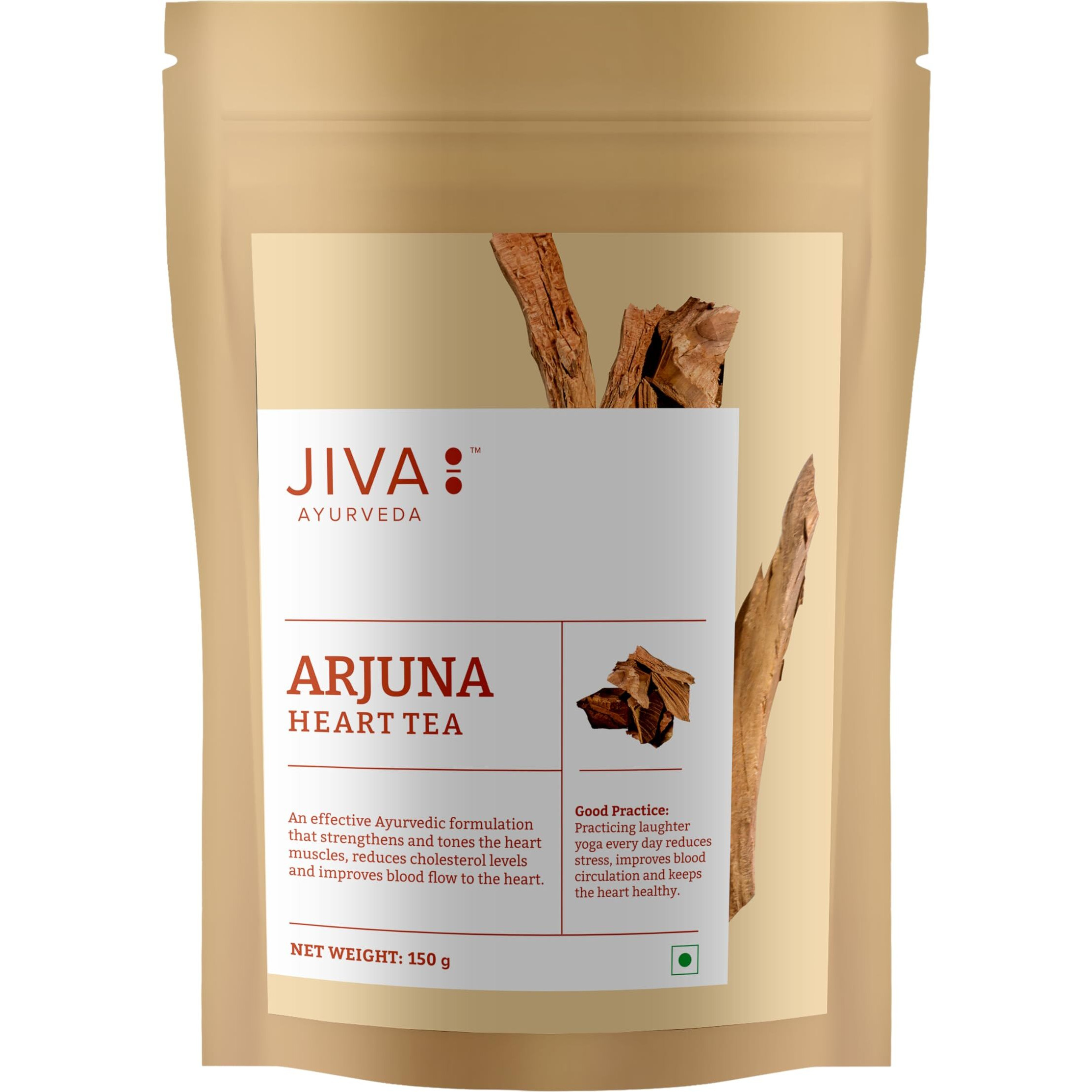 Jiva Arjuna Tea - 150 Gram (Pack Of 4) Natural Ayurvedic Tea, Assam