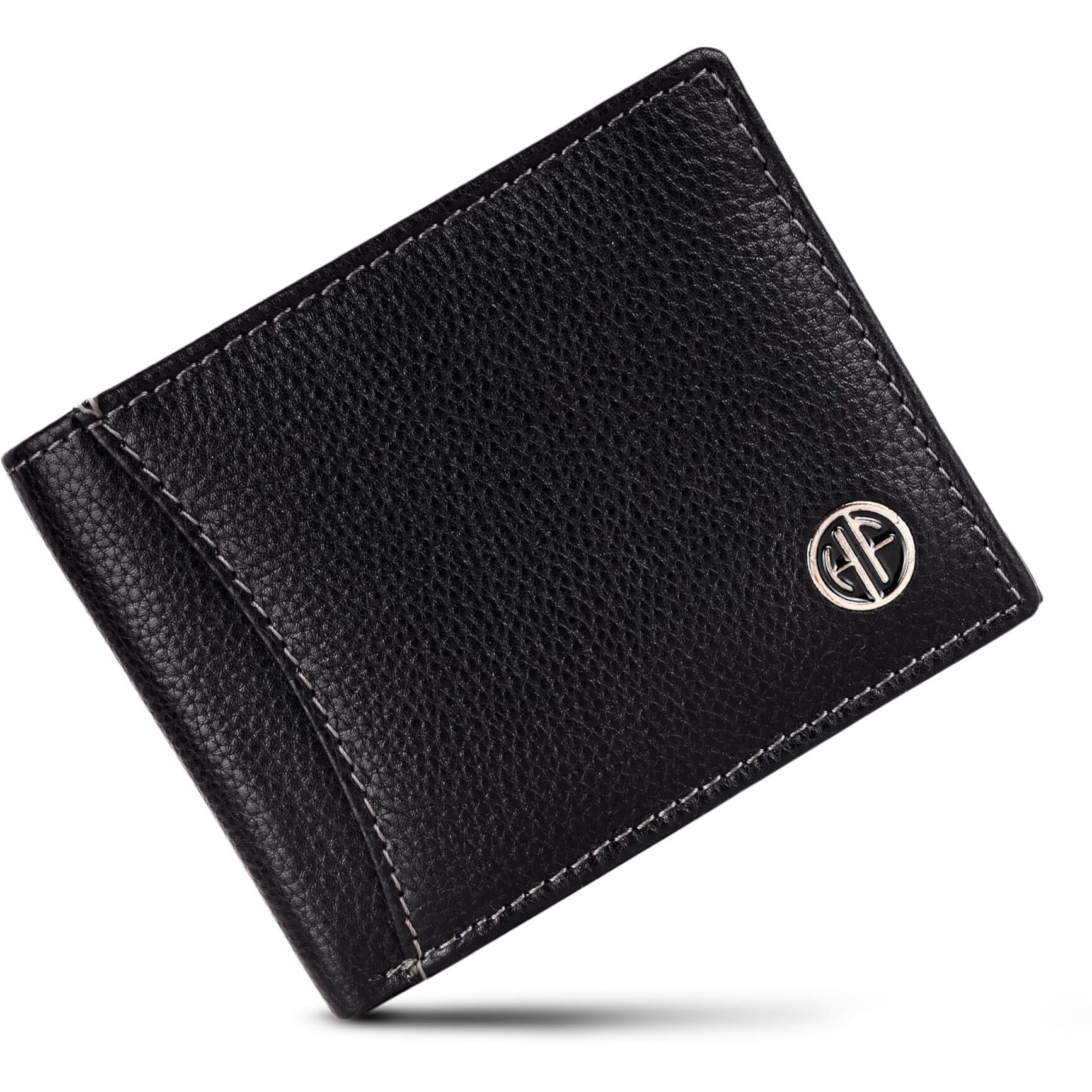 Hammonds Flycatcher Wallet For Men Leather Original, Men Wallet, Leather Wallet For Men Stylish Wallets For Man, Mens Wallet Leather, 6 Card Slots, Purse For Men Branded, Gift For Men - Black