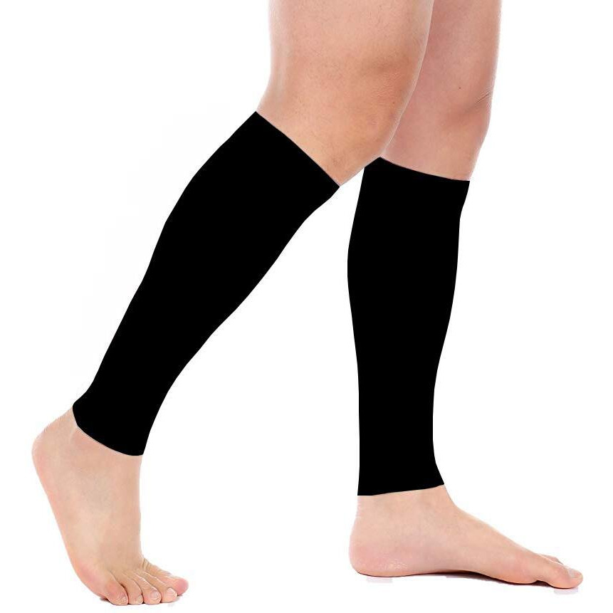 Mizuna Leg Sleeves Unisex Sports Compression Sun Protection Thigh Non-Slip Upf Cooling Full Length Cycling Riding Golf Football Running Wintercalfblackbluegrey