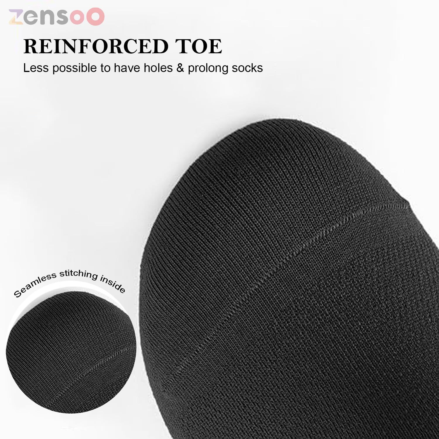Zensoo No Show Loafer Socks For Men And Women With Anti-Slip For Sports, Running & Hiking, Moisture Wicking With Anti Slip For Everyday Wear, Free Size, Black (Pack Of 5)
