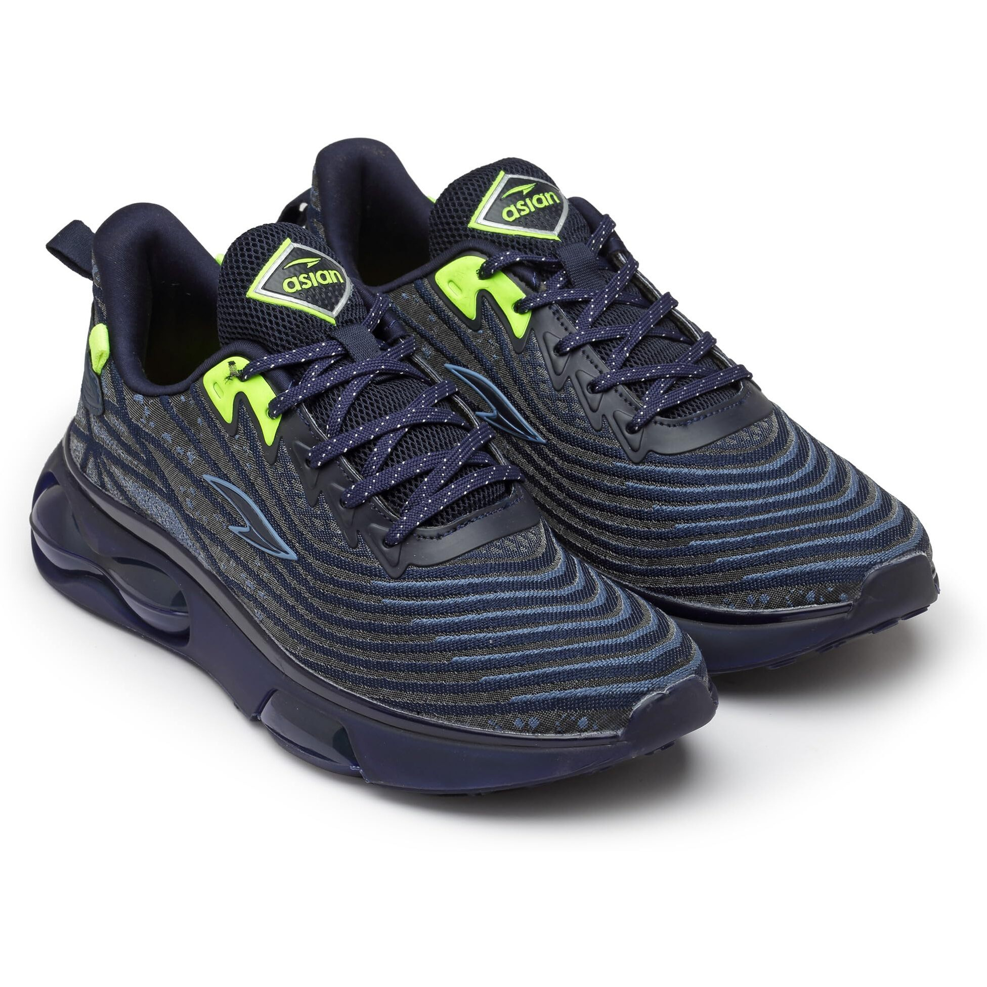Asian Airweave-02 Lightweight Phylon Sole With Memory Foam Casual & Sports Sneaker Shoes For Men & Boy's Navy