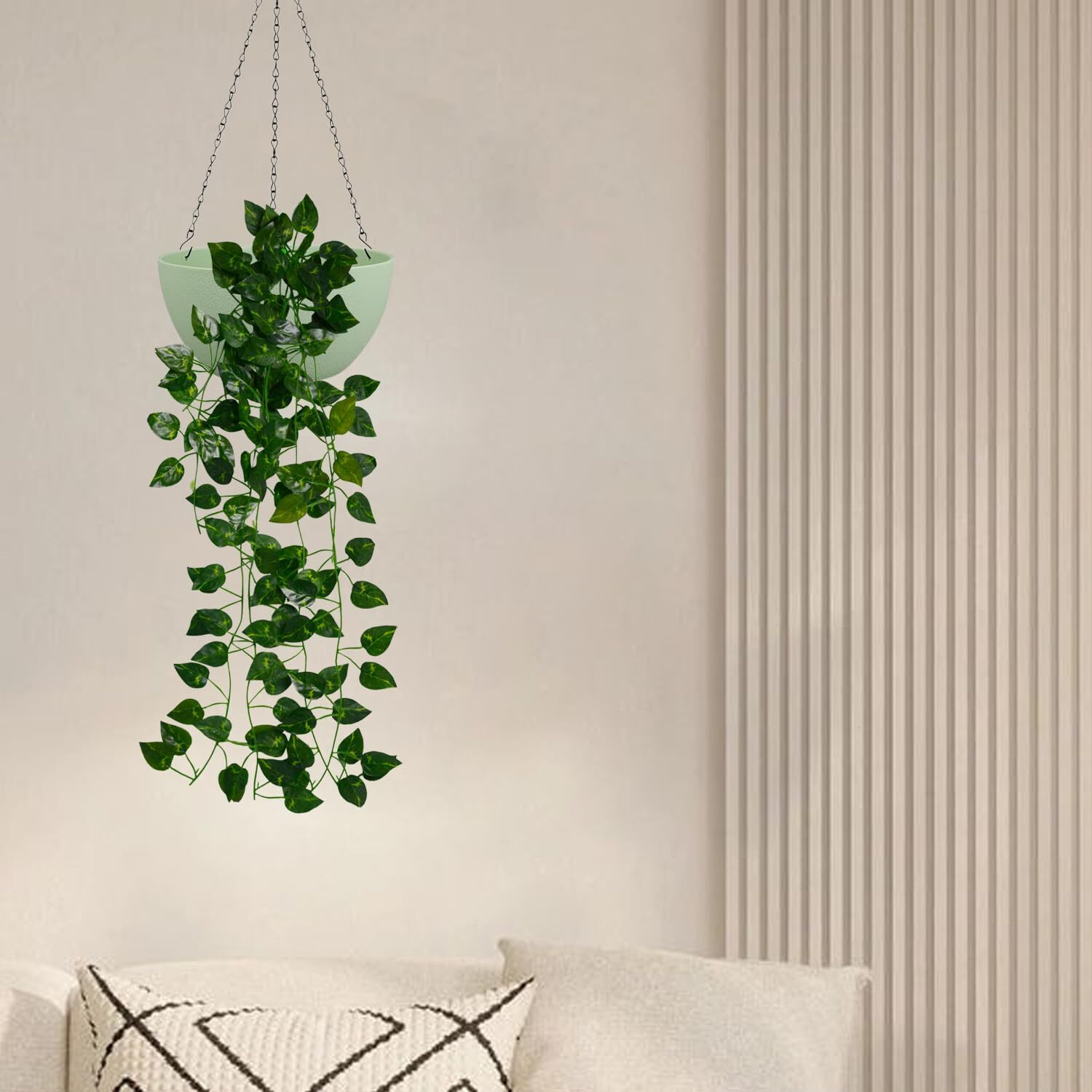 Decorebugs Artificial Plants Leaves Hanging Ivy Garlands Plant Greenery Vine Creeper Home Decor Door Wall Balcony Decoration Party Festival Craft (Pack Of 1)