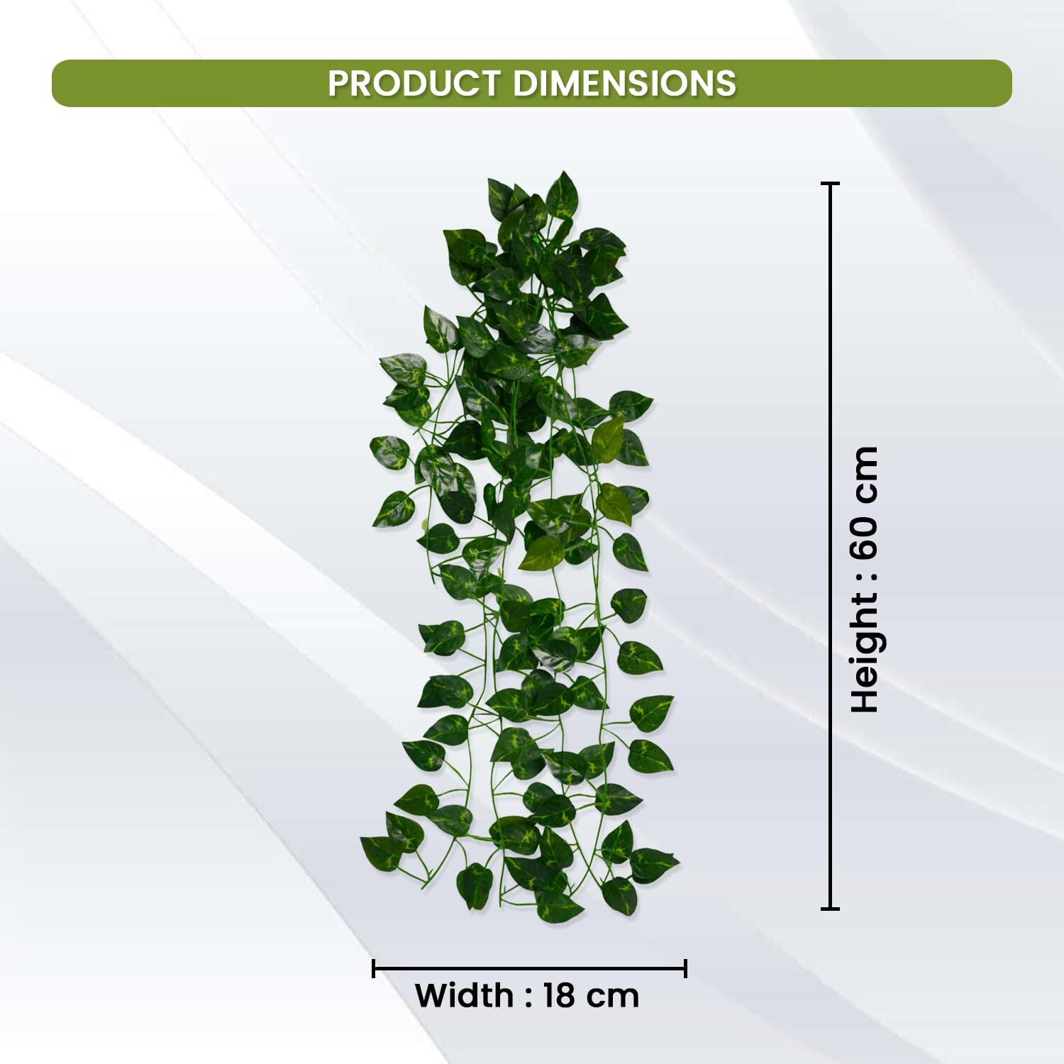 Decorebugs Artificial Plants Leaves Hanging Ivy Garlands Plant Greenery Vine Creeper Home Decor Door Wall Balcony Decoration Party Festival Craft (Pack Of 1)