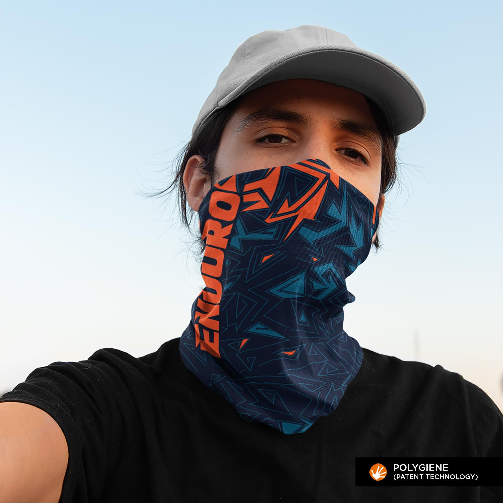 Wanderlooms Polyester Printed Bandana Headwear Face Cover Wraps Multifunctional Sports Headbands Scarf Sweatband For Unisex Free Size (Multicolor-Enduro)