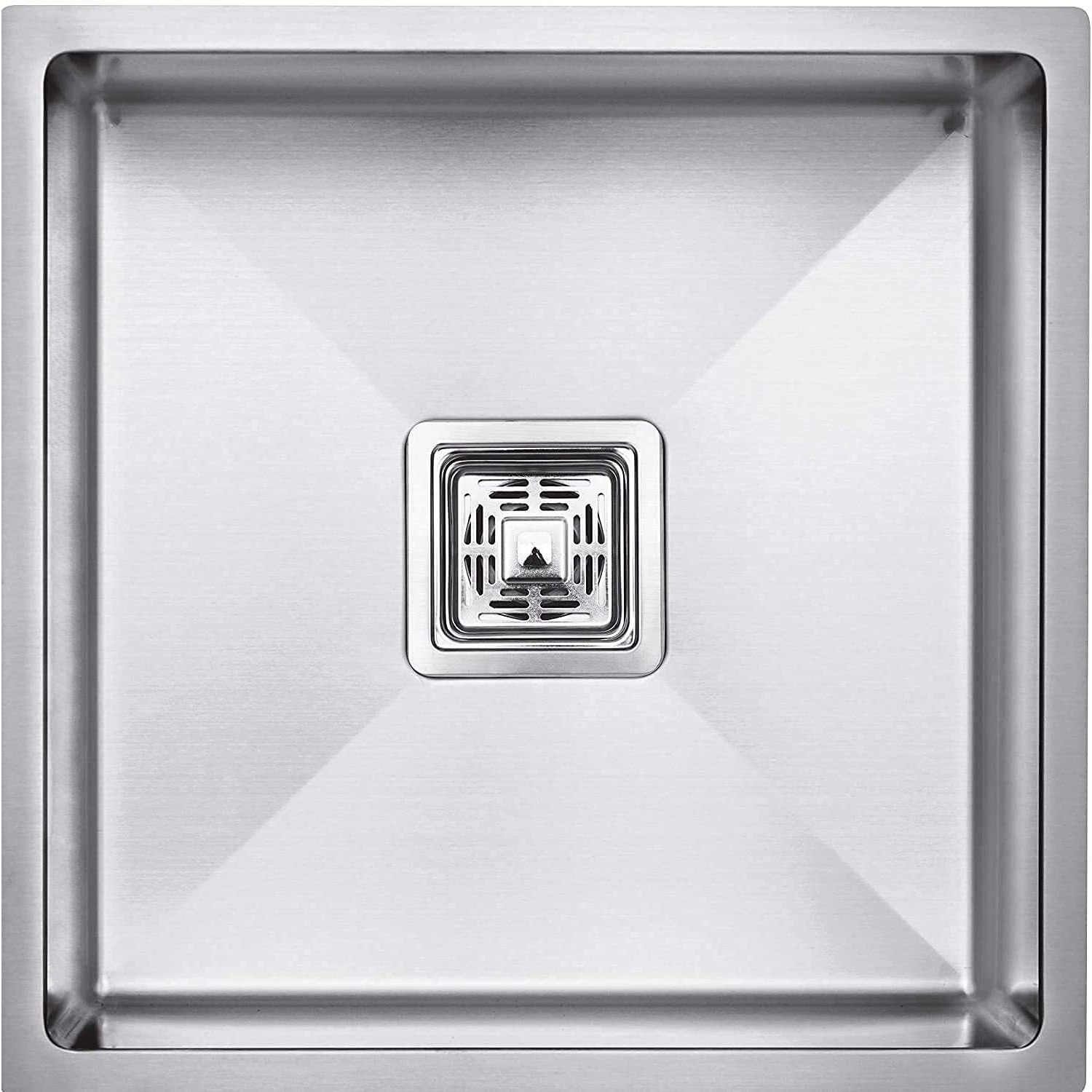 Crocodile 304 Grade Single Bowl Stainless Steel Handmade Kitchen Sink (18&quotX16&quotX10") - Satin Finish