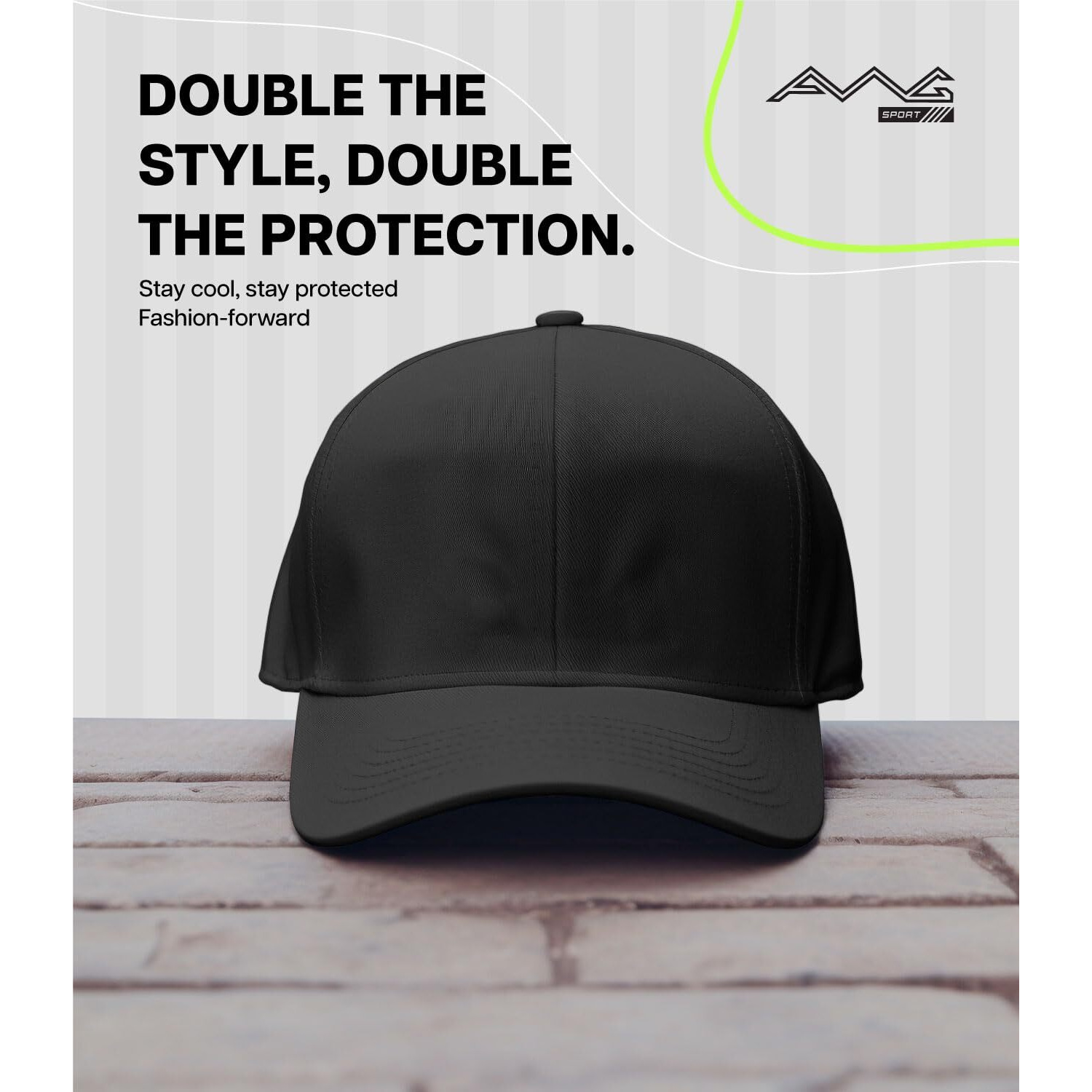 Awg All Weather Gear Unisex Cap With Adjustable Strap For Men's Sports, Gym - Stylish Hat (Pack Of 2) Black-Red