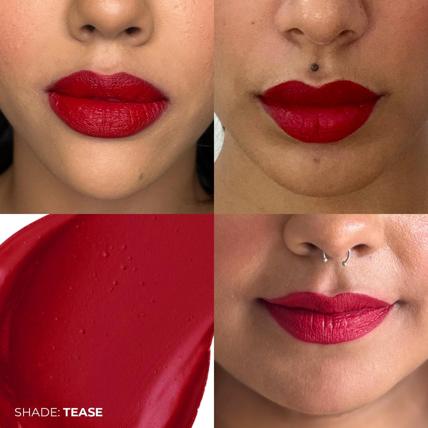 Fae Beauty Lip Whip 12Hr Comfortable Matte Liquid Lipstick (10Ml) | Long Wear | Non Drying | Soft Mousse Smudgeproof Formula | Vegan | Enriched With Vitamin E And Cherry Coffee - Tease