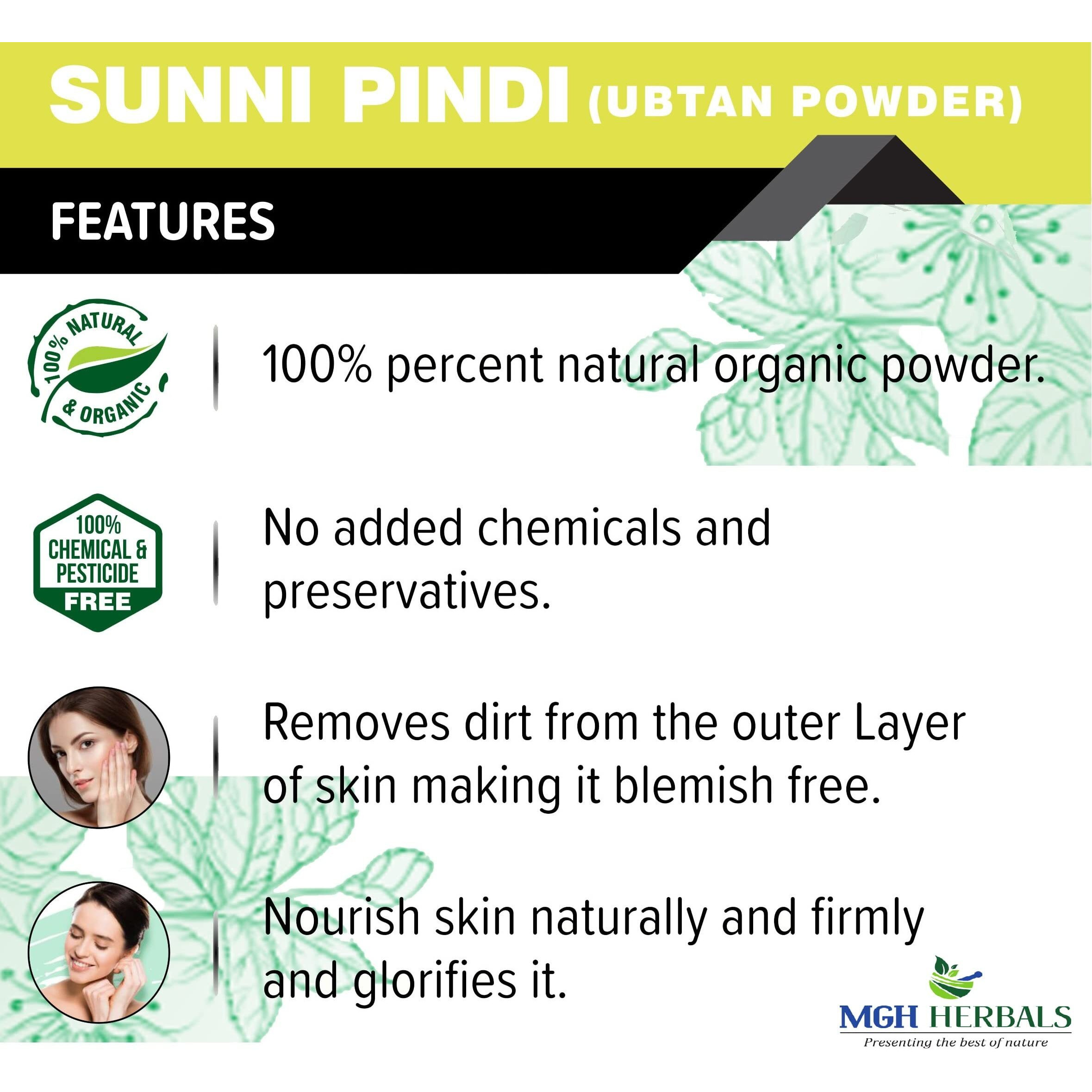 The Forest Herbs Natural Care From Nature Sunnipindi Herbal Bath Powder Ubtan Body Scrub Face Pack - Tan Removal - Ancient Ayurvedic Healing - Enriched With Herbs 200 G (Pack Of 1) )