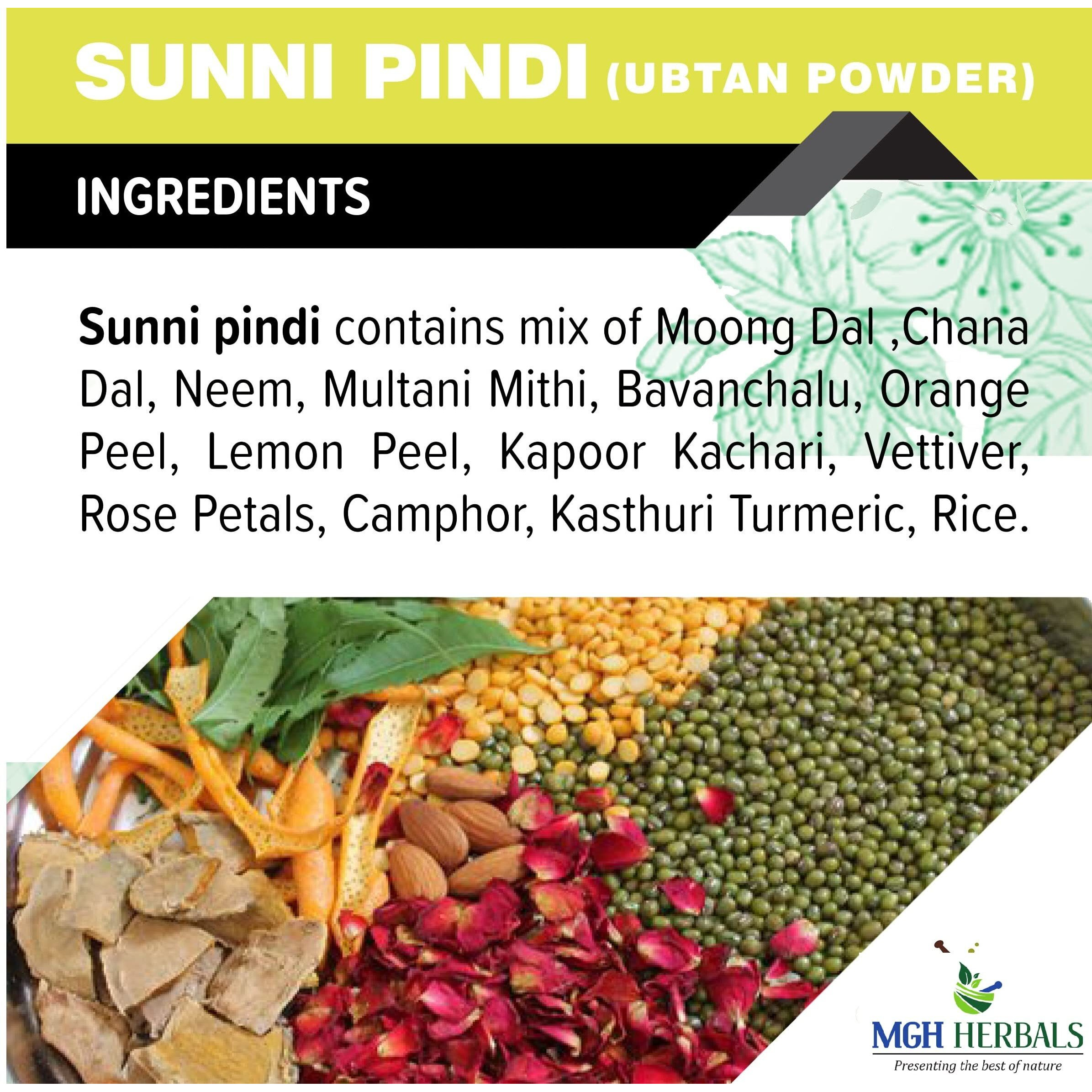 The Forest Herbs Natural Care From Nature Sunnipindi Herbal Bath Powder Ubtan Body Scrub Face Pack - Tan Removal - Ancient Ayurvedic Healing - Enriched With Herbs 200 G (Pack Of 1) )