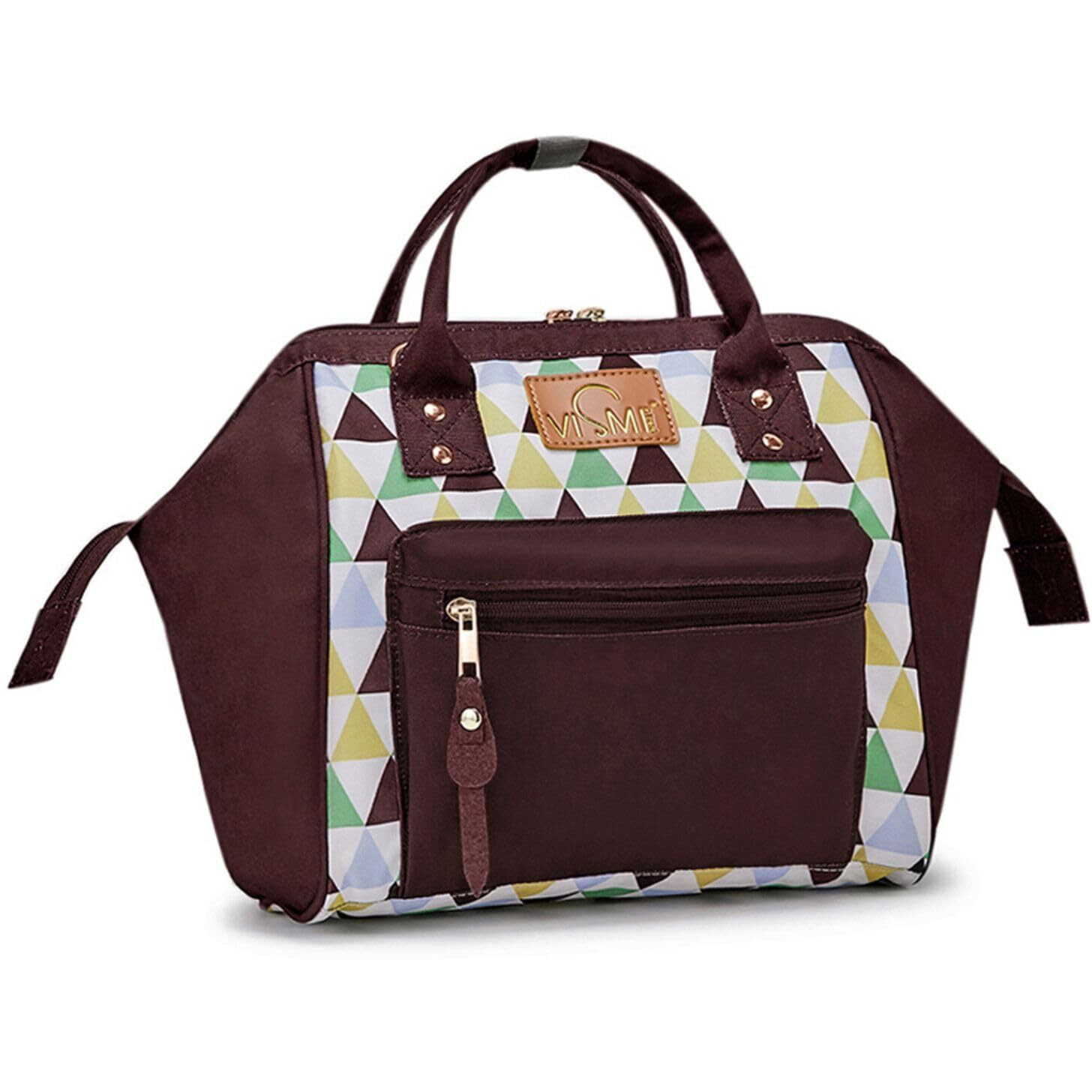 Vismiintrend Itsy Bitsy Mini Baby Diaper Bag Backpack | Stylish | Travel | Daypack | Small | New | Mother | Baby Shower | Gift For New Mothers | Maternity | Hospital Bag | Coffee Brown