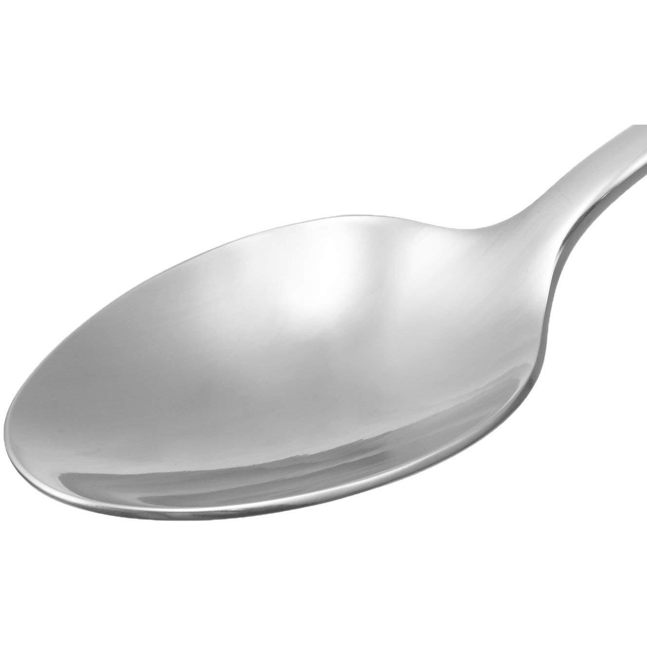 Parage 12 Pieces Stainless Steel Table Spoon For Tea, Coffee, Sugar & Spices | Spoon Set | Cutlery | Steel Spoons - Set Of 12 Spoons With Round Edge