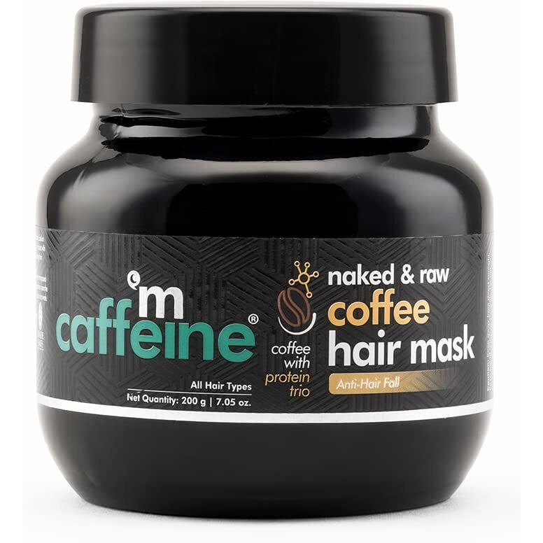 Mcaffeine Anti Hair Fall Hair Mask For Dry & Frizzy Hair, For Curly Hair & Straight Hair, With Coffee, Proteins & Pro Vitamin B5, Sls & Paraben Free - 200 Gram