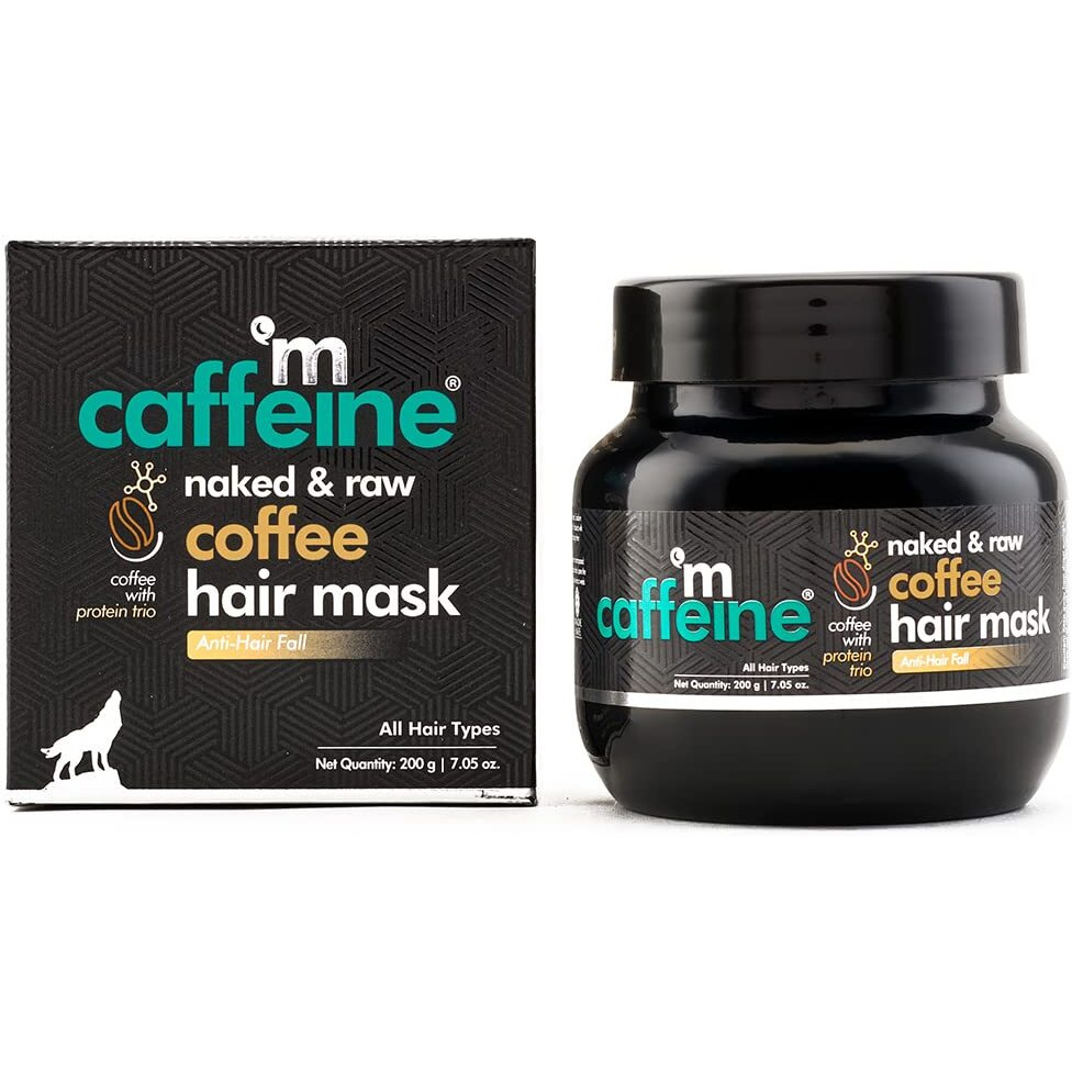 Mcaffeine Anti Hair Fall Hair Mask For Dry & Frizzy Hair, For Curly Hair & Straight Hair, With Coffee, Proteins & Pro Vitamin B5, Sls & Paraben Free - 200 Gram