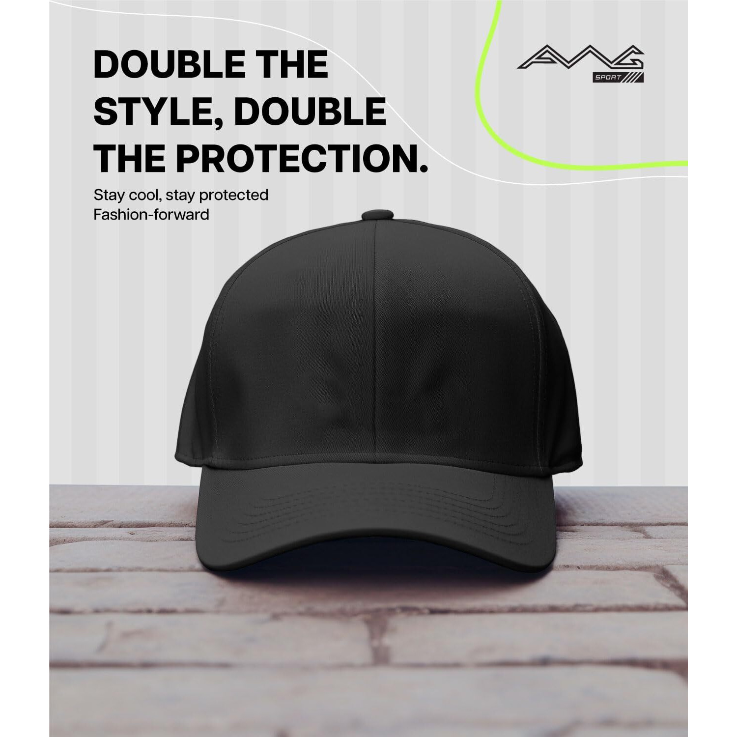 Awg All Weather Gear Cap For Men Unisex Mens Caps With Adjustable Strap Caps Men Hat For Men Gym Caps For Men Sports Caps For Men Cap For Men Stylish (Pack Of 2) Black-Blue