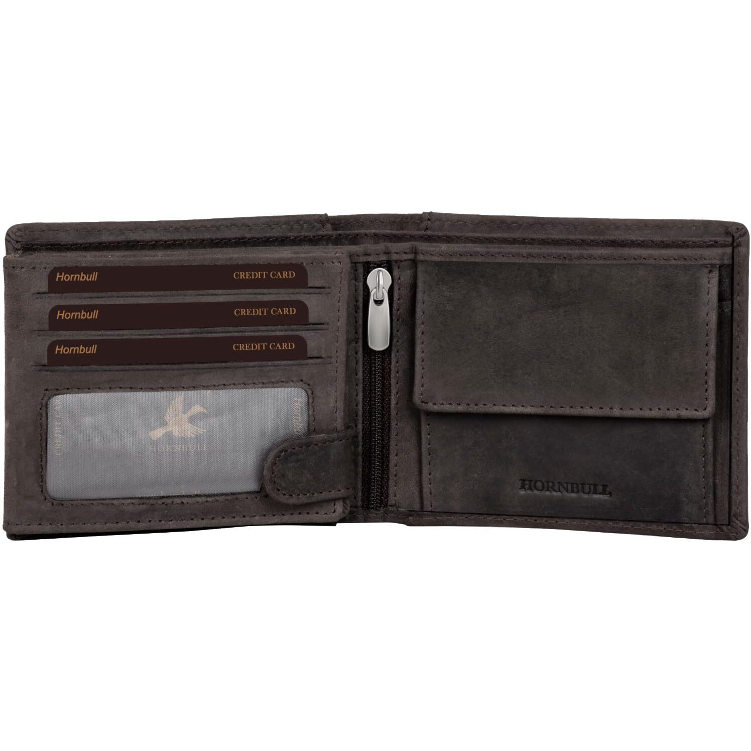 Hornbull Vegas Coffee Hunter Rfid Blocking Leather Wallet For Men | Wallets Men Leather | Mens Wallet